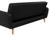 6-Sitzer Sofa Set schwarz verstellbar mit Ottomane FLORLI_705057