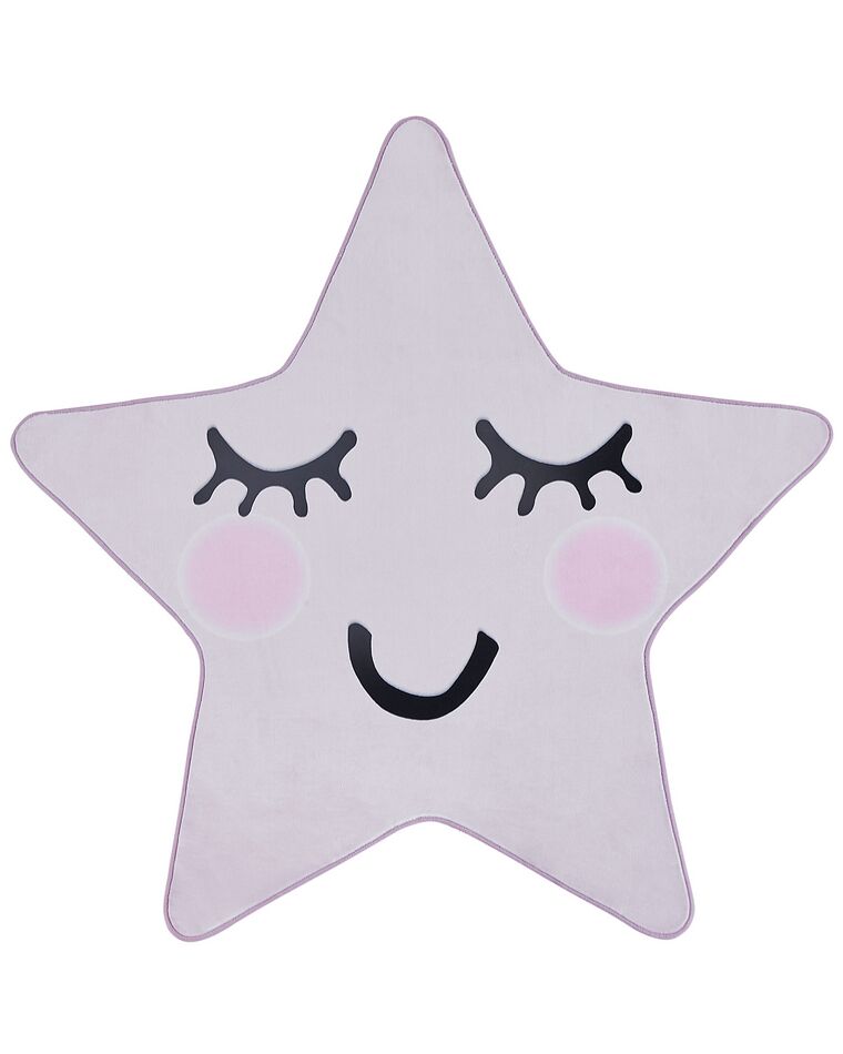 Dywan dziecięcy kształt gwiazdy 120 x 120 cm różowy SIRIUS_831551