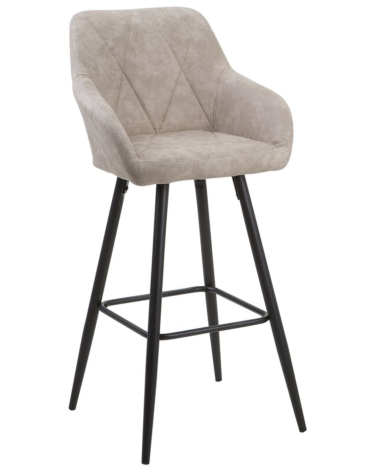 OKAFFAREFATTO Barstuhl Aus Kunststoff – Beige, Stapelbar, Für Esszimmer Oder Bar