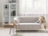 2 Seater Fabric Sofa Beige and Gold LOEN_867540