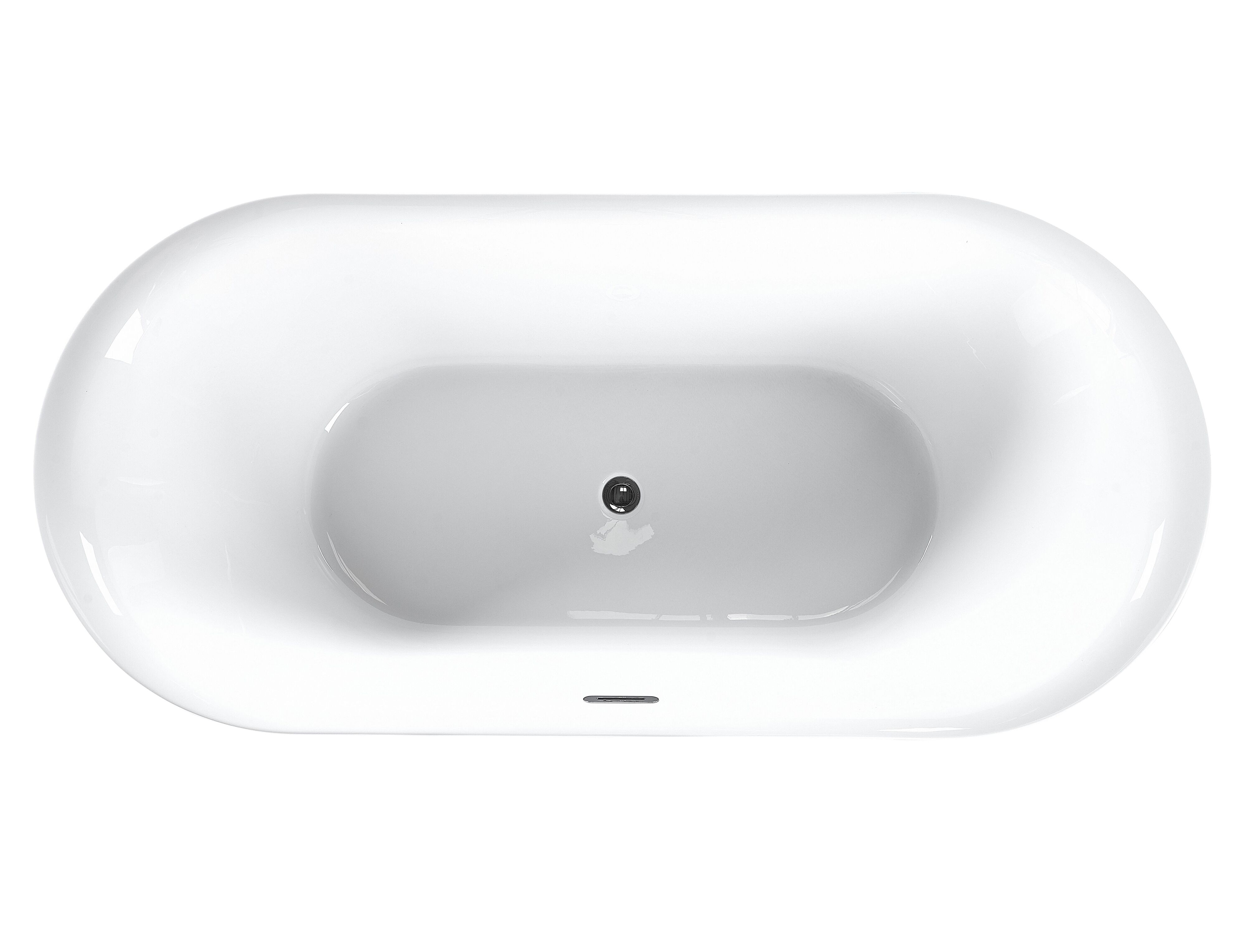 Freestanding Bath 1600 x 750 mm White CARRERA Beliani.hu