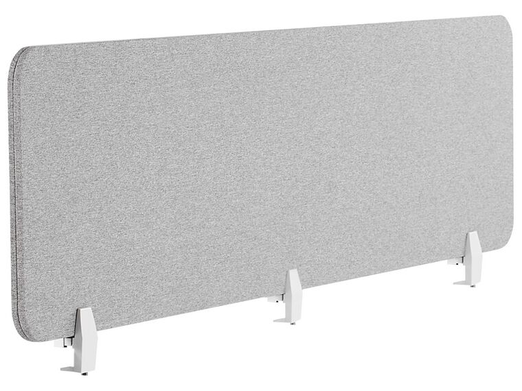 Desk Screen 180 x 40 cm Light Grey WALLY_800756