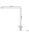 Lámpara de mesa LED de metal blanco 120 cm OCTANT_849488