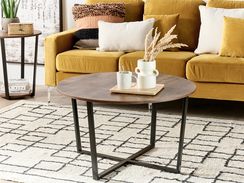 Sohvapöytä tumma puu/musta ORICK