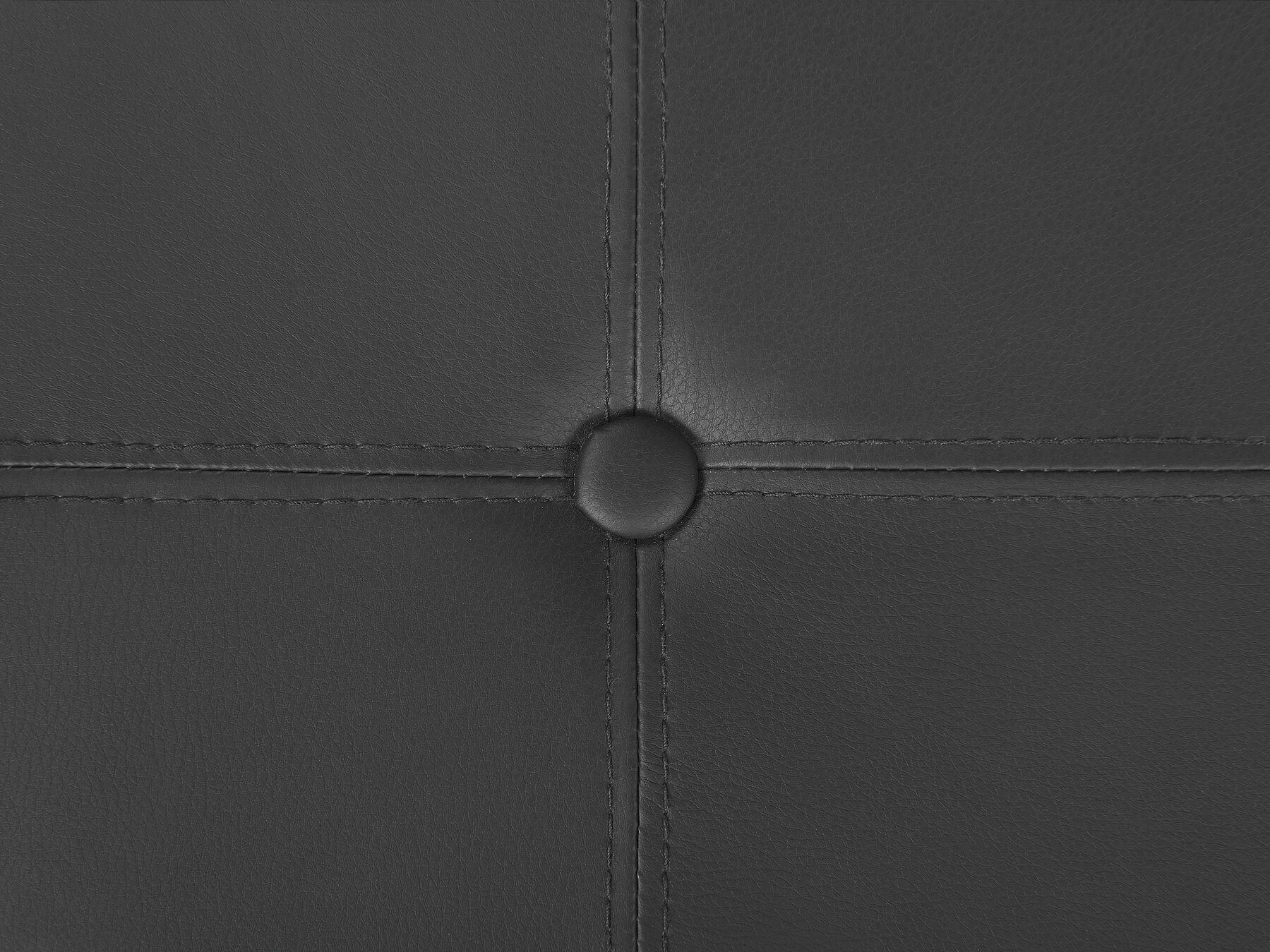 Pouf Contenitore In Ecopelle Nero 50x50x50 Cm - Sgabello Con Scomparto Per Riporre - Foto 8