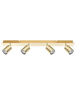 Seinävalaisin 4 polttimoa metalli kulta TIGRIS