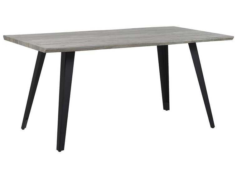 Esstisch grauer Holzfarbton / schwarz 160 x 90 cm WITNEY_790975