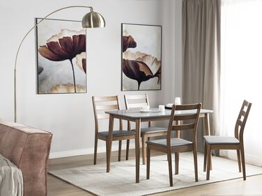 Wooden Dining Table 118 x 77 cm Grey MODESTO