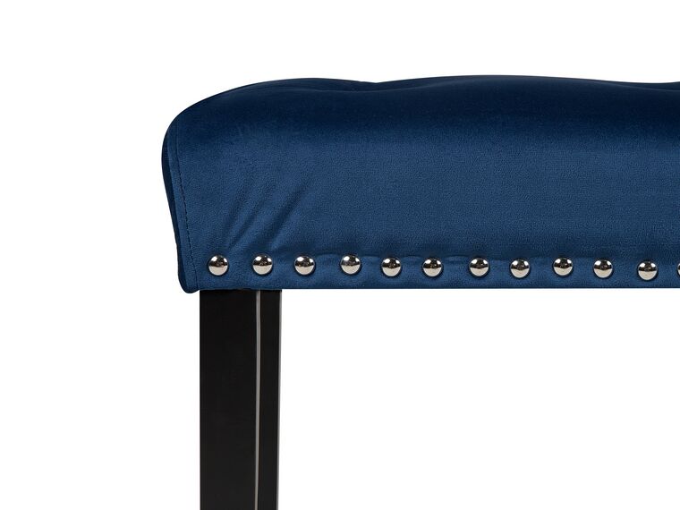 Velvet Bedroom Bench Navy Blue YORKTON Beliani.co.uk