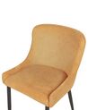 Set of 2 Dining Chairs Yellow EVERLY_881889