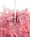 Feather Pendant Lamp Pink DRAVA _747547