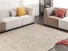Cotton Area Rug 200 x 300 cm Beige and White BARKHAN_869998