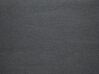Cama continental de poliéster gris oscuro/plateado 160 x 200 cm ADMIRAL_718263