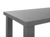 Gartenmöbel Set Beton grau Tisch mit 2 Bänken U-Form TARANTO _775837
