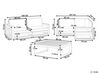 Loungeset 4-zits modulair gecertificeerd acaciahout lichthout TIMOR II_905744