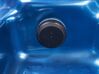 Bañera de hidromasaje LED de acrílico azul/plateado/madera clara 200 x 200 cm LASTARRIA_818745