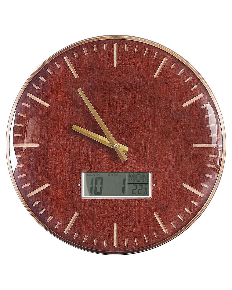 Zegar ścienny ø 43 cm brązowo-złoty BRUGG_784404