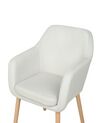 Krzesło do jadalni welurowe białe YORKVILLE II_899179