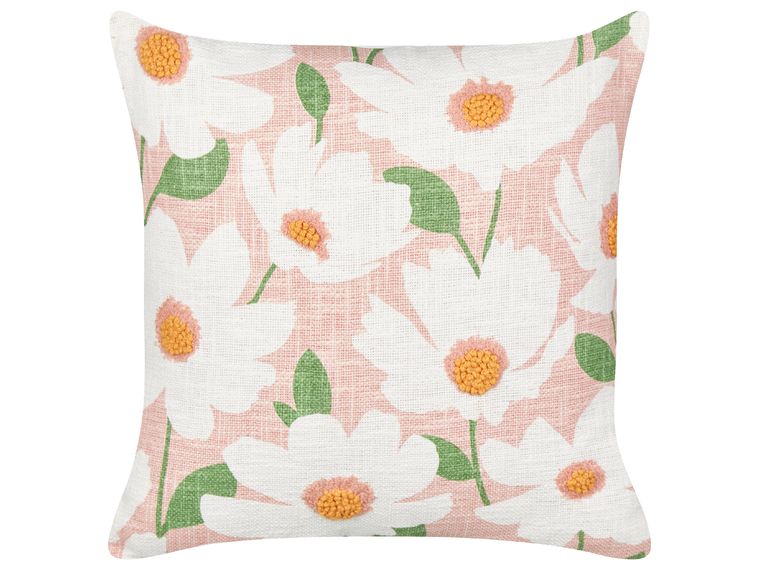 Coussin Vintage Rose – 45 X 45 Cm – Art Déco – Neuf – Coton