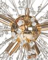 Hängeleuchte gold / transparent Kristall-Optik 8-flammig TOROLA_867075