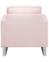 Fabric Armchair Pink VIND_707566