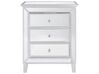 3 Drawer Mirrored Chest Silver BREVES_850765