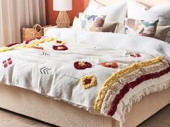 Huopa puuvilla monivärinen 130 x 180 cm AMROHA Huopa puuvilla monivärinen 130 x 180 cm AMROHA