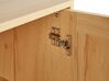 Sideboard heller Holzfarbton 2 Rattan-Türen PEROTE_916359