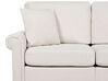 2 Seater Fabric Sofa Beige GINNERUP_894757