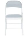 Set of 4 Folding Chairs Light Grey SPARKS_863760