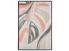 Floral Motif Framed Canvas Wall Art 63 x 93 cm Multicolour BANZENA_787258