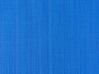 Liegestuhl Aluminium schwarz Textilbespannung blau LOCRI II_857192