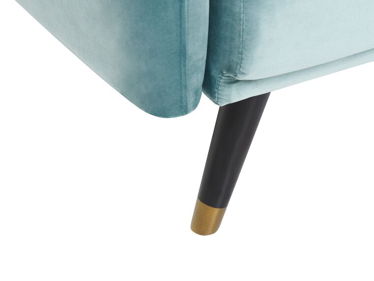 Velvet Sofa Bed Light Blue VIMMERBY Beliani.co.uk