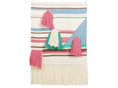 Wandbehang aus Baumwolle mit Fransen mehrfarbig MOOLA