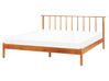 Łóżko drewniane 160 x 200 cm jasne BARRET II_875148