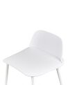 Set of 4 Bar Chairs White MORA_876370