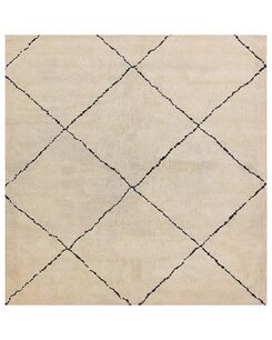 Matto beige/musta 200 x 200 cm MUTKI Matto beige/musta 200 x 200 cm MUTKI