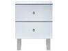 2 Drawer Mirrored Bedside Table NESLE_809236