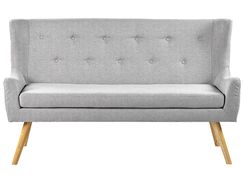 2-istuttava sohva kangas vaaleanharmaa SKIBBY
