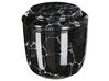 Badeværelsestilbehør marmor look/sort keramik 6-dele PALMILLA_829835