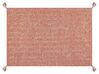 Bavlněný koberec 140 x 200 cm oranžový MUGLA_848800