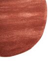Alfombra de viscosa rojo oscuro 160 x 230 cm TANDO_904037
