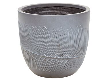 Flower Pot Fibre Clay 35 x 35 x 33 cm Grey FTERO