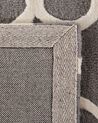 Teppich Wolle grau 140 x 200 cm marokkanisches Muster Kurzflor ZILE_674654