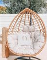 PE Rattan Hanging Chair with Stand Natural ARSITA_800303