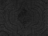 Set di 2 cuscini cotone motivo in rilievo grigio scuro 45 x 45 cm PAIKA_824351