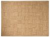 Teppich Jute beige 300 x 400 cm geometrisches Muster Kurzflor ESENTEPE_885060