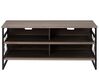 TV Stand Taupe Wood with Black CARLISLE_776545