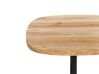 Stolik pomocniczy metalowy jasne drewno z białym OASIS_912805