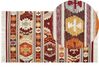 Kelim Teppich Wolle mehrfarbig 80 x 150 cm geometrisches Muster Kurzflor AYGAVAN_859228